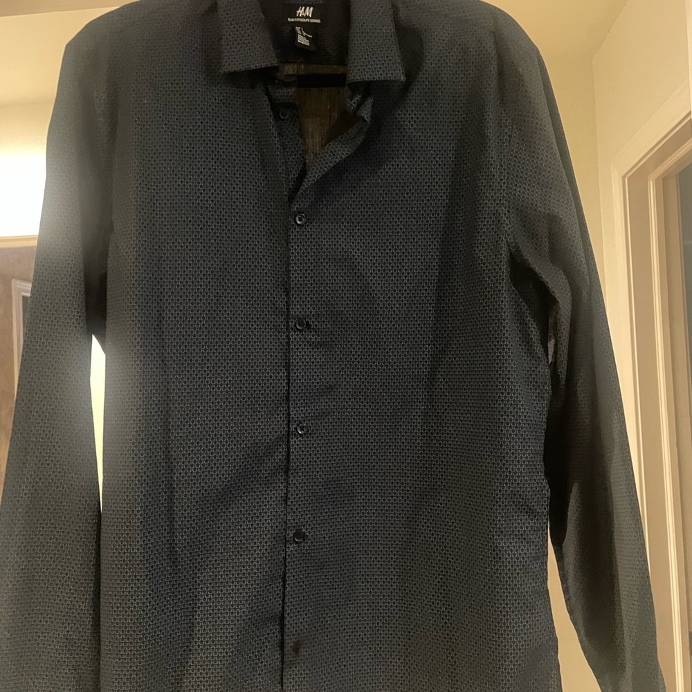 H&M Men's Dark Blue Casual Shirt…Fabulous Soft Fabric
